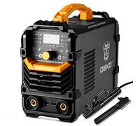 DEKO Soldadora 160A, Soldador Inverter Maquina de Soldar, Potencia Regulable, 3 Placas PCB, Tarjeta EMC y Ventilación Incorporada, Funciones Hot Start, Arc Force y Anti Stick con Abrazadera de Trabajo