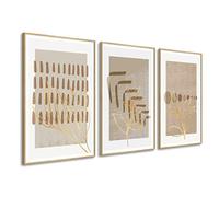 DekoArte - Cuadros decoración salón modernos minimalistas 50x70 x3 con marco