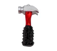 Dekohelden24 Lauschaer - Bola de Navidad Lauscha, bola de árbol de Navidad, bola de abeto, martillo de cristal, herramienta para colgar en cristal, herramienta como martillo en rojo, de Lauscha, 6 x 2