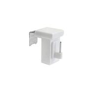 dekondo - 20 ganchos decorativos para ventana para decoración de ventanas, color blanco - Rango de sujeción: 10-27 mm universal (blanco)
