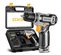 DEKOPRO Taladro Atornillador 12V, Con Caja de Regalo para Hombre, Accesorios 13 Piezas, Taladro Eléctrico para Perforar y Apretar/Aflojar Tornillos