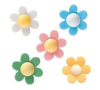 dekora 120 flores comestibles de oblea Decoración para tartas, cupcakes y postres - Colores surtidos, 4 cm - Sin gluten, sin lactosa, sin azúcar - Apto para vegetarianos - Caja profesional