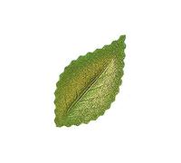 Dekora 126074 Hojas Comestibles de Oblea para Decoraciones de Pasteles, Verde Metalizado, 400 pcs