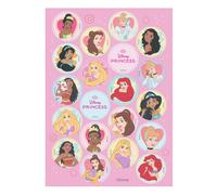 dekora - 20 Mini Discos de Oblea de las Princesas Disney Ø 3,4 cm - Decoraciones Comestibles para Cupcakes, Muffins y Galletas