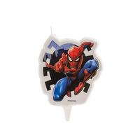 Dekora 346208 - Vela de Cumpleaños 2D Spiderman de 7 cm