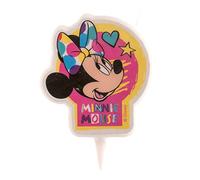 Dekora-346218 Vela De Cumpleaños 2D Minnie Mouse, Multicolor, 7.5 (1)