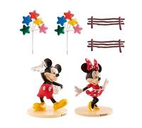 Dekora 350057 Kit de Decoración Torta Mickey y Minnie, Multicolor