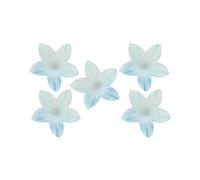 dekora - 400 Mini Flores comestibles para tartas de Oblea, 2 cm, sin azúcar, sin gluten, sin lactosa, Decoración para Tarta de Cumpleaños, Bodas, Gender Reveal, Baby shower y Bautizo