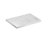 dekora - Base para Tartas Rectangular - Medidas 35 x 25 x 1,2 cm - Bandeja de Cartón Rígido Recubierto con Papel de Aluminio - Apto para Contacto Alimentario y Reutilizable - Color Plata