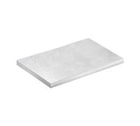 dekora - Base para Tartas Rectangular - Medidas 40 x 30 x 1,2 cm - Bandeja de Cartón Rígido Recubierto con Papel de Aluminio - Apto para Contacto Alimentario y Reutilizable - Color Plata