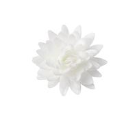 Dekora - Caja de 18 Flores de Oblea para Decorar - Flores Comestibles para Tartas - Decoración Tarta Cumpleaños de Oblea - Color Blanco - 5,5 cm