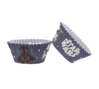 dekora - Cápsulas para Cupcakes con Diseño de Star Wars y Darth Vader - Papel Resistente para Horneado - 25 Unidades