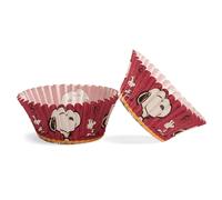 dekora - Cápsulas para Cupcakes Snoopy, 50 Unidades - Papel Grueso Multicolor, Fáciles de Usar y Desmoldar - Ideal para Cumpleaños y Fiestas Infantiles