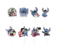 Dekora Design Toppers para cupcakes Lilo y Stitch 8 modelos apta para contacto alimentario 16 unidades