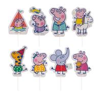 Dekora Design - Toppers para cupcakes Peppa Pig - 16 unidades, 11x5 cm - Decoración oficial