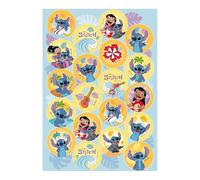 dekora - Decoración para Repostería de Cumpleaños Infantiles - Mini Discos de Stitch 3,4 cm - Disco de Papel Comestible para Galletas, Cupcakes, Tartas Sin Gluten ni Lactosa - Apto para Vegetarianos