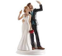Dekora - Decoracion tartas de boda - Figuras de Novios Selfie 20 cm