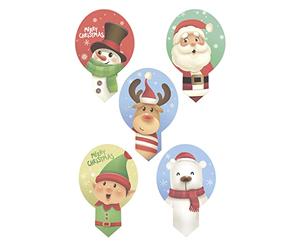 dekora - Dekorapin Navidad | Decoracion Comestible para Tartas Cupcakes o Pasteles de Cumpleaños Infantiles | 20 Obleas Comestibles de Navidad 6,5 x 4 cm