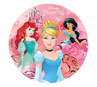 Dekora - Disco Comestible de Princesas Disney para Decoración de Tartas de Cumpleaños - 20 cm