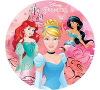Dekora Design - Disco comestible Princesas Disney para decoración de tartas - 20 cm