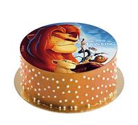 Dekora - Disco Comestible del Rey León para Decoración de Tartas de Cumpleaños - 20 cm