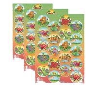 Dekora - Discos Minis Decoración de Tartas de Cumpleaños Infantiles Dinosaurios - 3,4 cm (Paquete de 3)