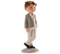 dekora - Figura Decorativa para Primera Comunión Niño - Elaborada en Resina - Adorno para Tartas - 15 Centímetros de Alto - Diseño Original y Detallado - Apto para Contacto Alimentario