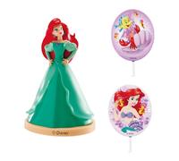 Dekora Kit de Decoración de Tartas de Ariel con Figura y Pinchos Decorativos