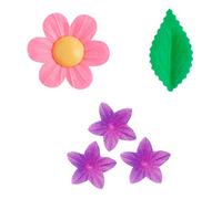 Dekora - Kit de Flores y hojas de Papel de Oblea para Decoración de Tartas, Cupcakes u otros Postres