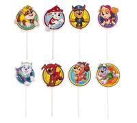 Dekora Design – Kit para decorar cupcakes y tartas Patrulla Canina toppers papel 8 modelos 16 uds