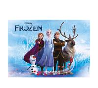 dekora - Oblea Comestible de Frozen en Lámina Rectangular A5 14,8 x 21 cm - Decoración de Tartas de Cumpleaños