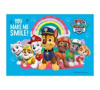 dekora - Oblea Comestible de la Patrulla Canina - Lámina A5 para Tartas Infantiles - Decoración Comestible para Cumpleaños