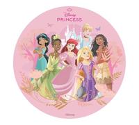 Dekora, Oblea Comestible de Princesas, Decoración para Tarta de Cumpleaños de Disney, Disco Redondo 20 CM