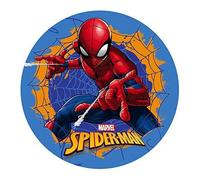 dekora - Oblea Comestible Disney Marvel Spiderman 20 cm - Disco de Decoración para Tartas Infantiles de Cumpleaños, Sin Gluten, Sin Lactosa y Sin Azúcares Añadidos
