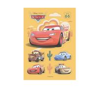 dekora - Oblea Comestible Recortable de Cars en Lámina Rectangular - Decoración de Tartas de Cumpleaños - Licencia Oficial Disney Pixar