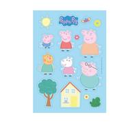 dekora - Obleas Recortables Comestibles de Peppa Pig - Decoración para Tartas y Cupcakes - Sin Gluten, Sin Azúcar y Aptas para Veganos