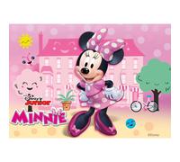 dekora - Papel Fondant Comestible en Lámina Rectangular A5 14,8 x 21 cm - Decoración de Minnie Mouse para Tarta Infantil de Cumpleaños
