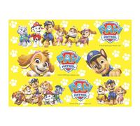 dekora, Ribbon Patrulla Canina de Oblea Comestible, Cinta para Tarta con Diseño Disney de Paw Patrol, Decoración Comestible para Tartas y Pasteles, 21x5 CM