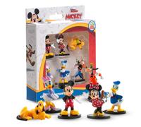 dekora - Set de 6 Figuras Clásicas Disney para Tartas - Mickey, Minnie, Donald, Daisy, Goofy y Pluto - Figuras PVC 3,5 cm Apto para Contacto Alimentario