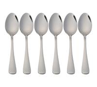 DEKORA SOUL Set de Cubiertos de Acero Inoxidable de Diseño Contemporáneo y Acabado Pulido, 18/0, Aptos para Lavavajillas - Elegancia y Durabilidad para Cada Mesa 6 soup spoons 20x4.4cm