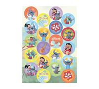 Dekora, Stitch Mini Discos de Oblea, Decoraciones Comestibles para Cupcakes, Muffins y Galletas, Discos Redondos 3,4 CM