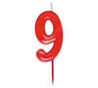 Dekora - vela de cumpleaños numero 9.