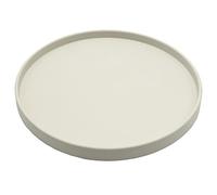 Dekovita Bandeja Decorativa para Velas Ø30x2cm - Plato Candeleros - Redonda Porta Velas Aspecto Piedra Gris Claro - Soporte Vela de Pilar Grandes