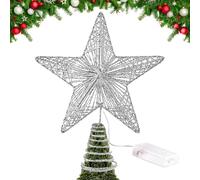 del Árbol de Navidad - Decoraciones LED Alimentadas por Baterías | Estrella con Luces LED para la Cima del Árbol de Navidad | para Fiestas Bodas Oficina Año Nuevo Vacaciones Bar Hogar
