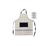 DELANTAL SET 2 ALGODON 70X1X85 200GSM, CUADROS