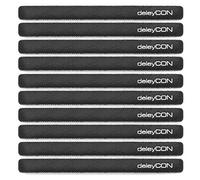deleyCON Bridas de de 15 cm, 12 mm, 10 unidades, color negro
