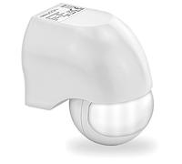deleyCON Sensor de Movimiento Infrarrojo de Superficie 180°, 1 Ud. Blanco | Montaje en pared para interiores y exteriores, resistente a salpicaduras, giratorio, inclinable, alcance de 12 m
