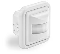deleyCON Sensor de Movimiento Infrarrojo Empotrable 160°, 1 Ud. - Blanco | Montaje en pared para uso en interiores, control de luz, alcance de 9 m, sensor de luz integrado