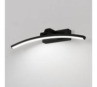 DELIPOP Aplique Espejo de Baño 40CM, IP44 Luz de Espejo LED 6500K Negra