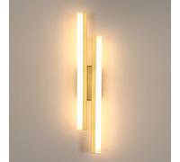 DELIPOP Aplique LED Pared, 18W 3000K Lámpara de Pared Moderna Dorado